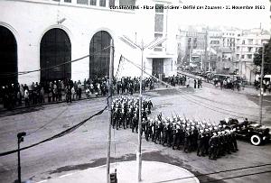 Constantine - Place Lamoriciere - Defile des Zouaves - 11 Novembre 1961